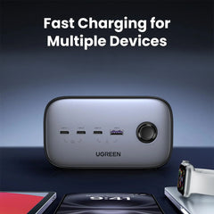 A Photo Of UGREEN Nexode 100W GaN Power Strip 6-in-1 with USB-C PD Fast Charging