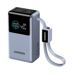 A Photo Of UGREEN Nexode Pro Power Bank 10000mAh - 55W Fast Charging with Built-In USB-C Cable