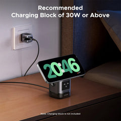 A Photo Of UGREEN Uno 2-in-1 Magnetic Wireless Charger 15W – Fast Qi2 Charging for iPhone & Earbuds