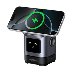 A Photo Of UGREEN Uno 2-in-1 Magnetic Wireless Charger 15W – Fast Qi2 Charging for iPhone & Earbuds