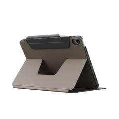 A Photo Of UNIQ Rovus SnapMount Magnetic iPad Stand & Case for iPad (A16) - with Built-in Apple Pencil Holder – 360° Rotation & Multi-Angle Viewing