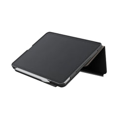 A Photo Of UNIQ Rovus SnapMount Magnetic iPad Stand & Case for iPad (A16) - with Built-in Apple Pencil Holder – 360° Rotation & Multi-Angle Viewing