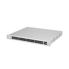 A Photo Of Ubiquiti PoE Switch 48-Port GbE, PoE+ and 24V Passive PoE with 1G & 10G SFP Ports | High-Performance Network Switch