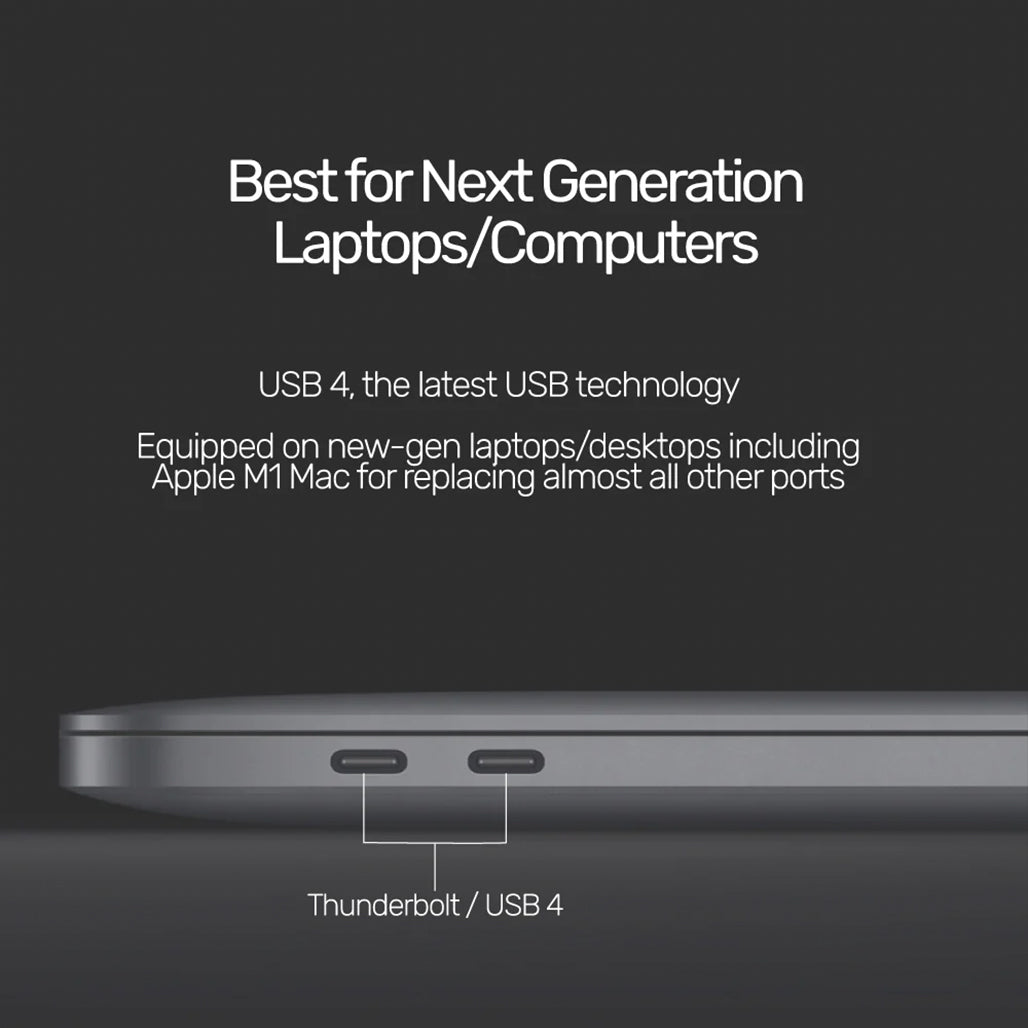 A Photo Of Unitek USB4 USB-C Cable - 40Gbps 100W PD Fast Charging Cable