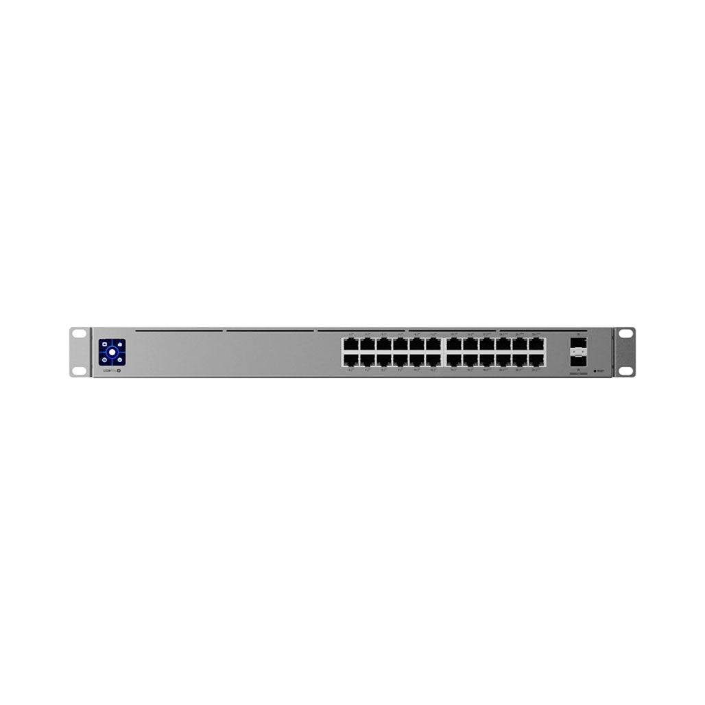 A Photo Of Ubiquiti USW-PRO-24-POE Professional 24 PoE Switch | High-Performance Network Switch with 24 Ports & PoE Support