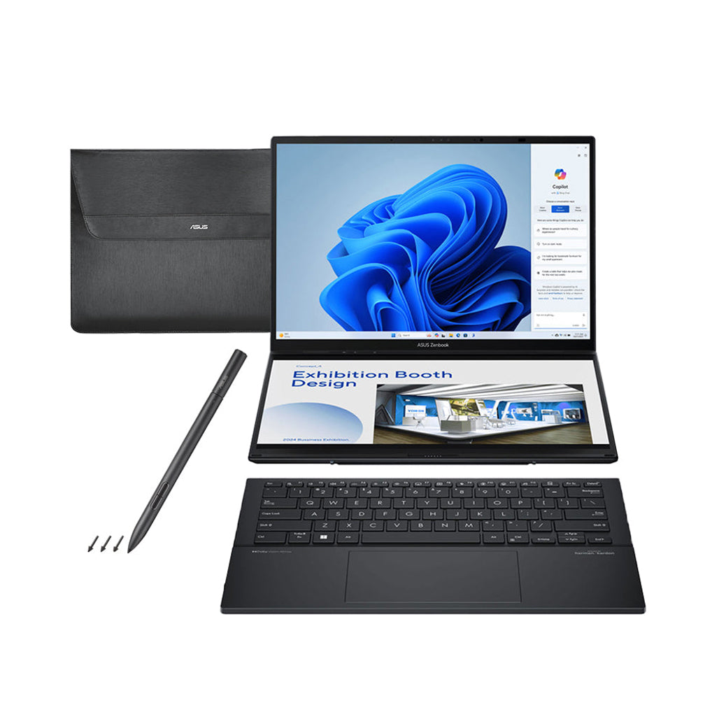 A Photo Of Asus Zenbook Duo OLED UX8406CA-PS99T - Dual 14
