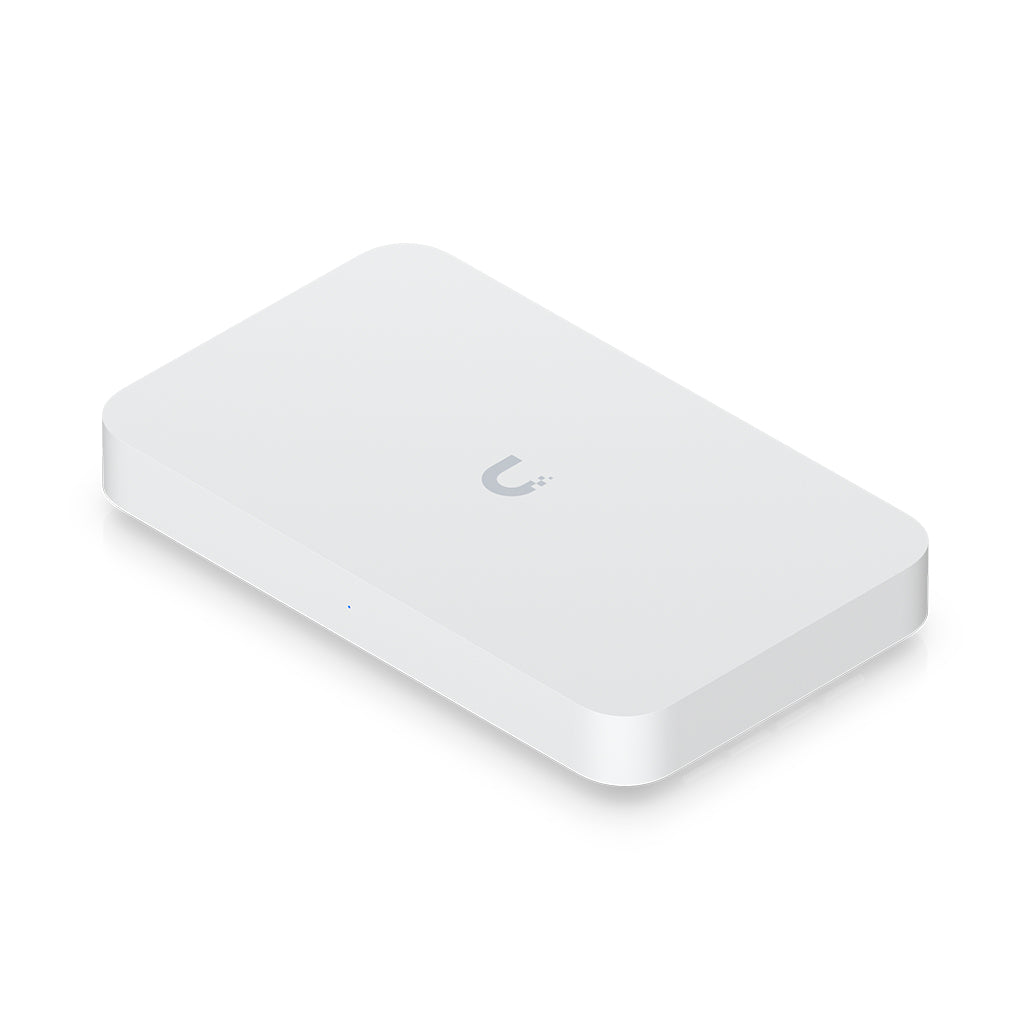 A Photo Of Ubiquiti UXG-Fiber Gateway Fiber – Desktop 10G Gateway with 4 × 2.5 GbE Switch & 5 Gbps Routing