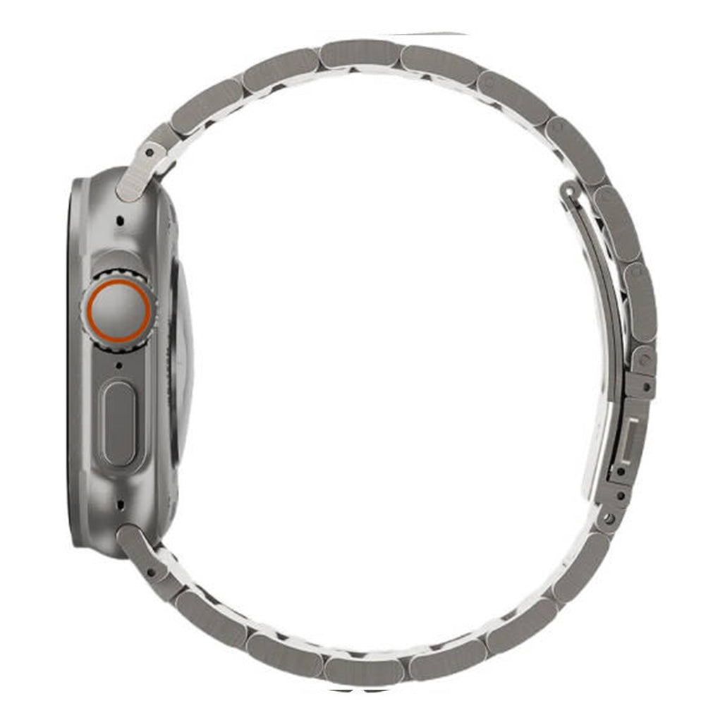 A Photo Of Uniq Osta Stainless Steel Watch Strap – Brushed Finish, Tool-Free Adjustable Links, Secure Fit