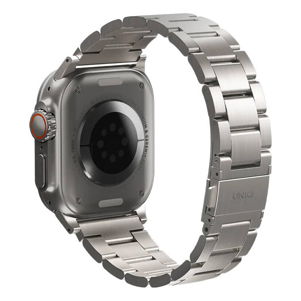 A Photo Of Uniq Osta Stainless Steel Watch Strap – Brushed Finish, Tool-Free Adjustable Links, Secure Fit
