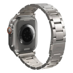A Photo Of Uniq Osta Stainless Steel Watch Strap – Brushed Finish, Tool-Free Adjustable Links, Secure Fit