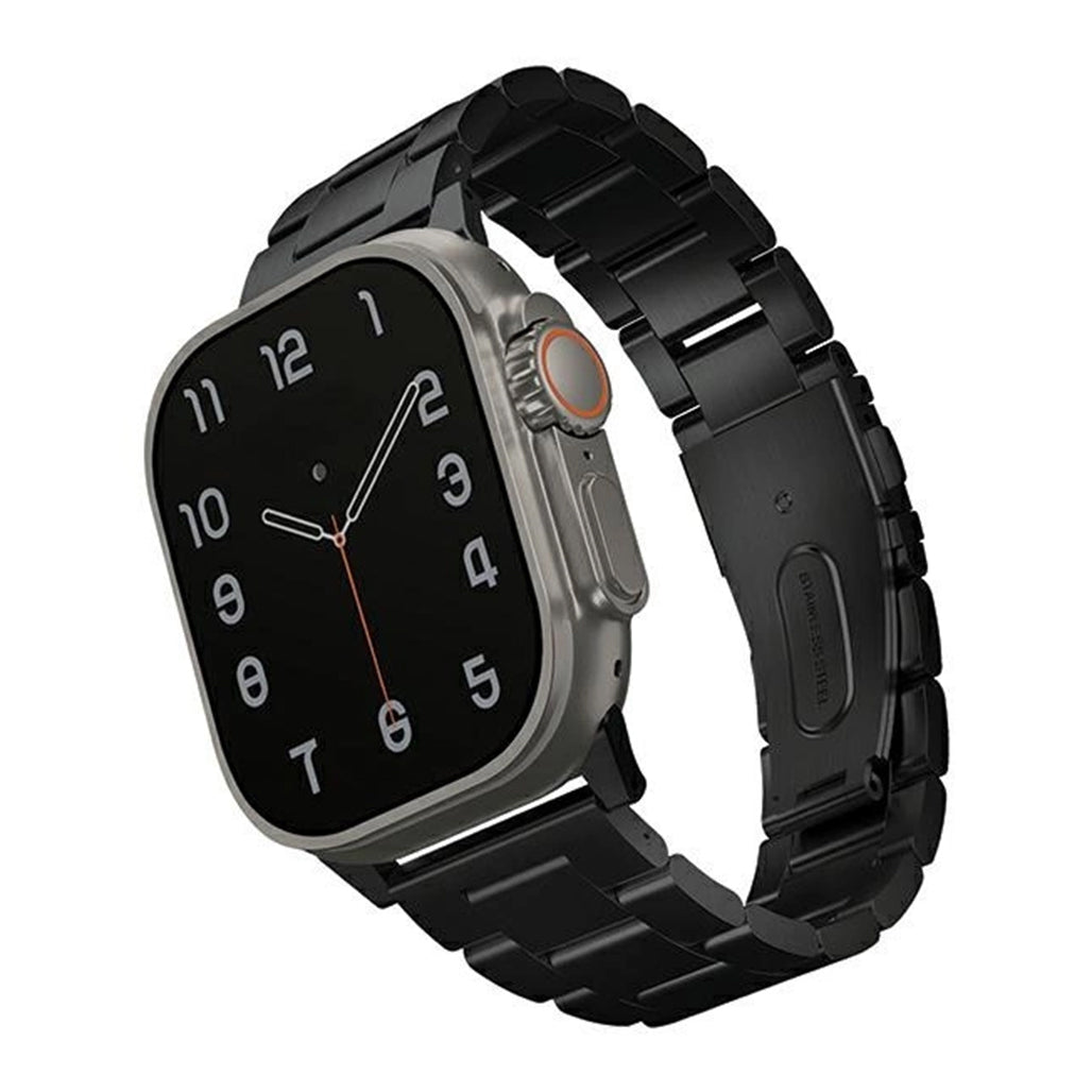 A Photo Of Uniq Osta Stainless Steel Watch Strap – Brushed Finish, Tool-Free Adjustable Links, Secure Fit