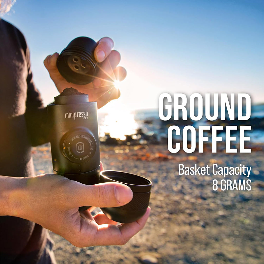 A Photo Of Wacaco Minipresso GR Portable Manual Espresso Machine
