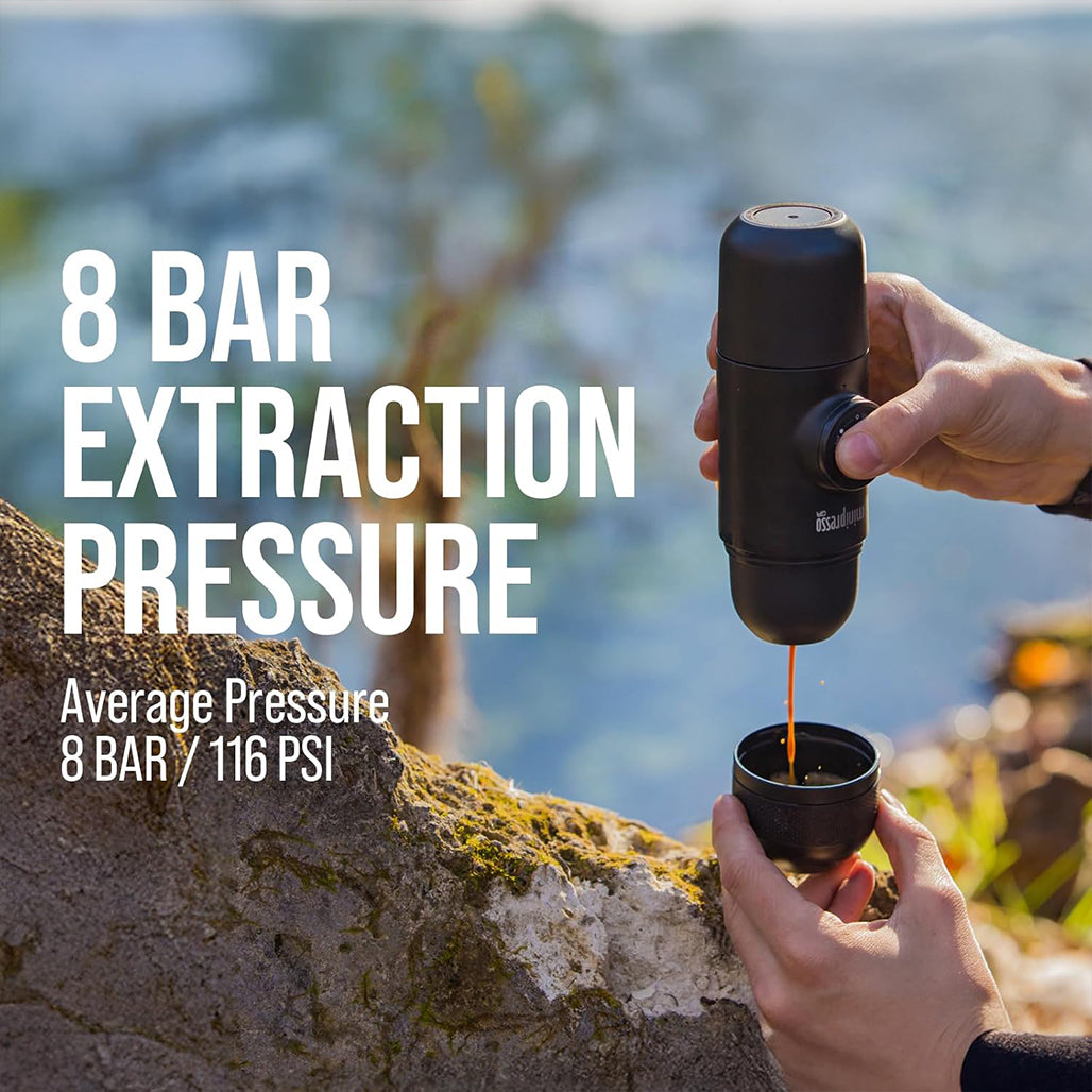 A Photo Of Wacaco Minipresso GR Portable Manual Espresso Machine