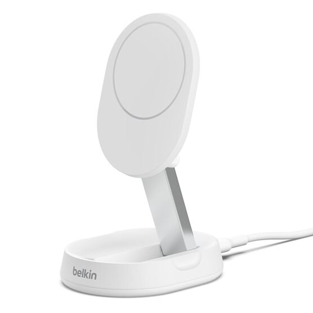 A Photo Of Belkin BoostCharge Pro Convertible Magnetic Wireless Charging Stand with Qi2 15W – Fast Charging for iPhone and Qi2 Devices