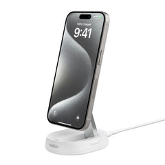A Photo Of Belkin BoostCharge Pro Convertible Magnetic Wireless Charging Stand with Qi2 15W – Fast Charging for iPhone and Qi2 Devices