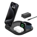 A Small Photo Of Belkin BoostCharge 3-in-1 Magnetic Foldable Wireless Charging Station with Qi2, 15W Fast Charging for iPhone, Apple Watch & AirPods's Color Variant