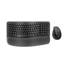 A Photo Of Logitech Wave Keys & Lift Combo - Ergonomic Wireless Keyboard and Vertical Mouse