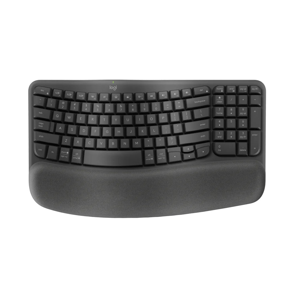A Photo Of Logitech Wave Keys Ergo Series – Wireless Ergonomic Keyboard