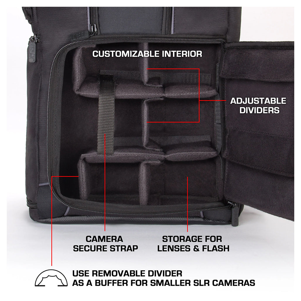 A Photo Of USA Gear Digital SLR Camera Backpack S17