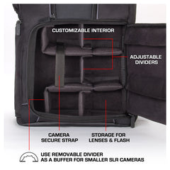 A Photo Of USA Gear Digital SLR Camera Backpack S17