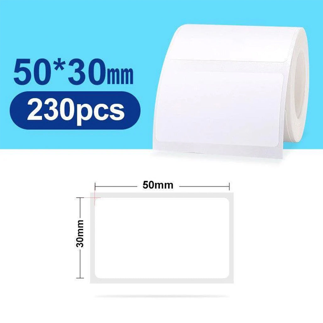A Photo Of NIIMBOT White Labels 50x30mm – 230 Pieces for B21 and B3S Label Printers