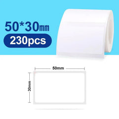 A Photo Of NIIMBOT White Labels 50x30mm – 230 Pieces for B21 and B3S Label Printers