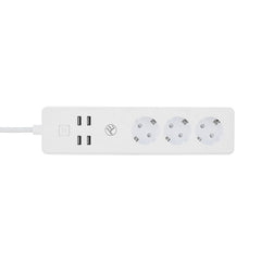 A Photo Of Tellur WiFi Smart Power Strip - 3 Outlets, 4 USB Ports, 2200W, 10A