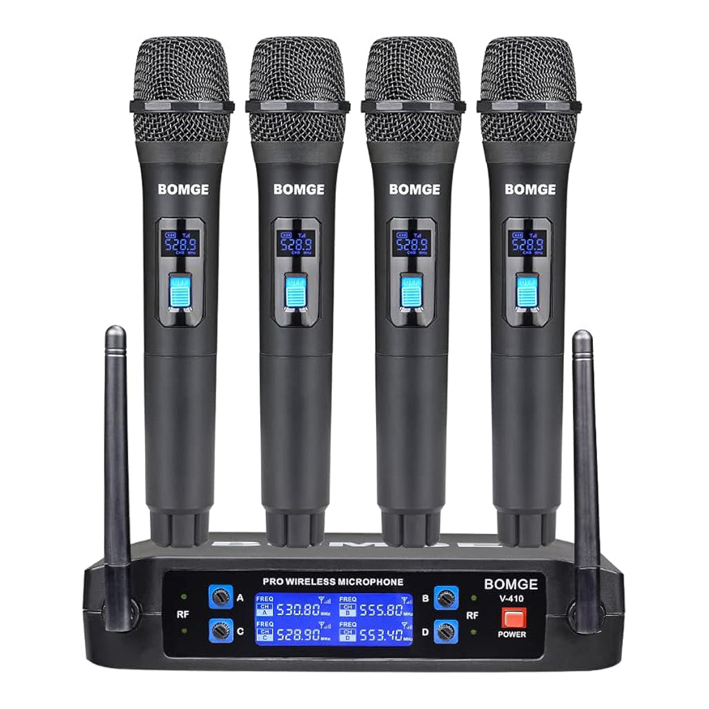 A Photo Of Bomge V-410 - 4-Channel Wireless Microphone System