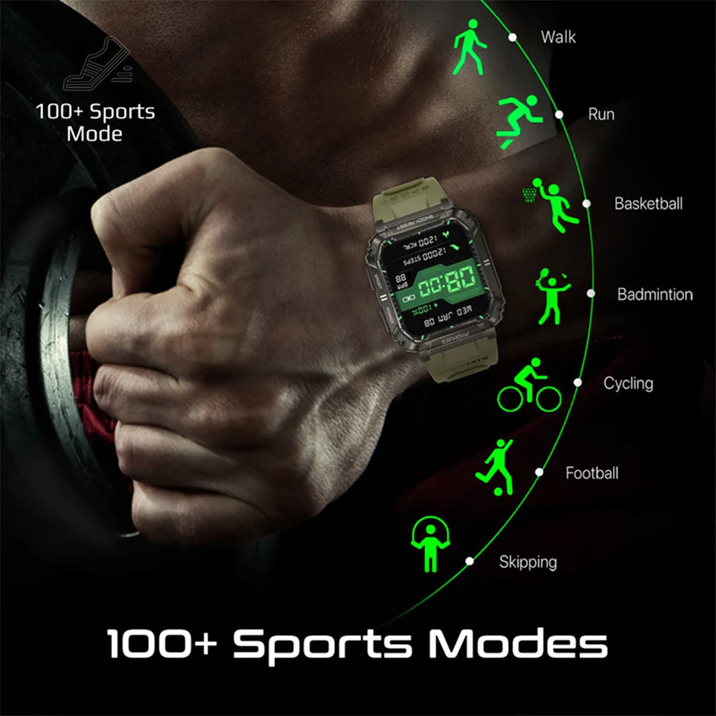 A Photo Of Promate XWatch-S19 Smartwatch with Wireless BT Calling - Green