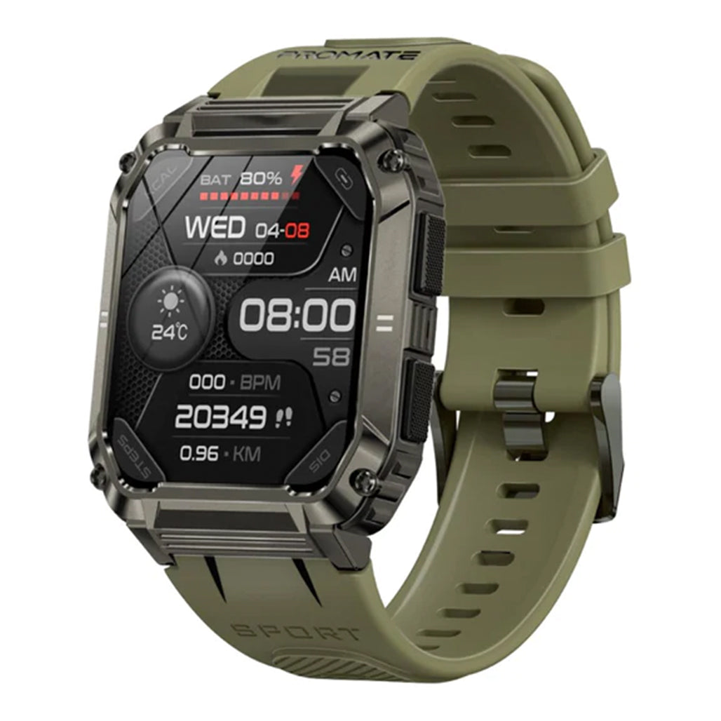 A Photo Of Promate XWatch-S19 Smartwatch with Wireless BT Calling - Green