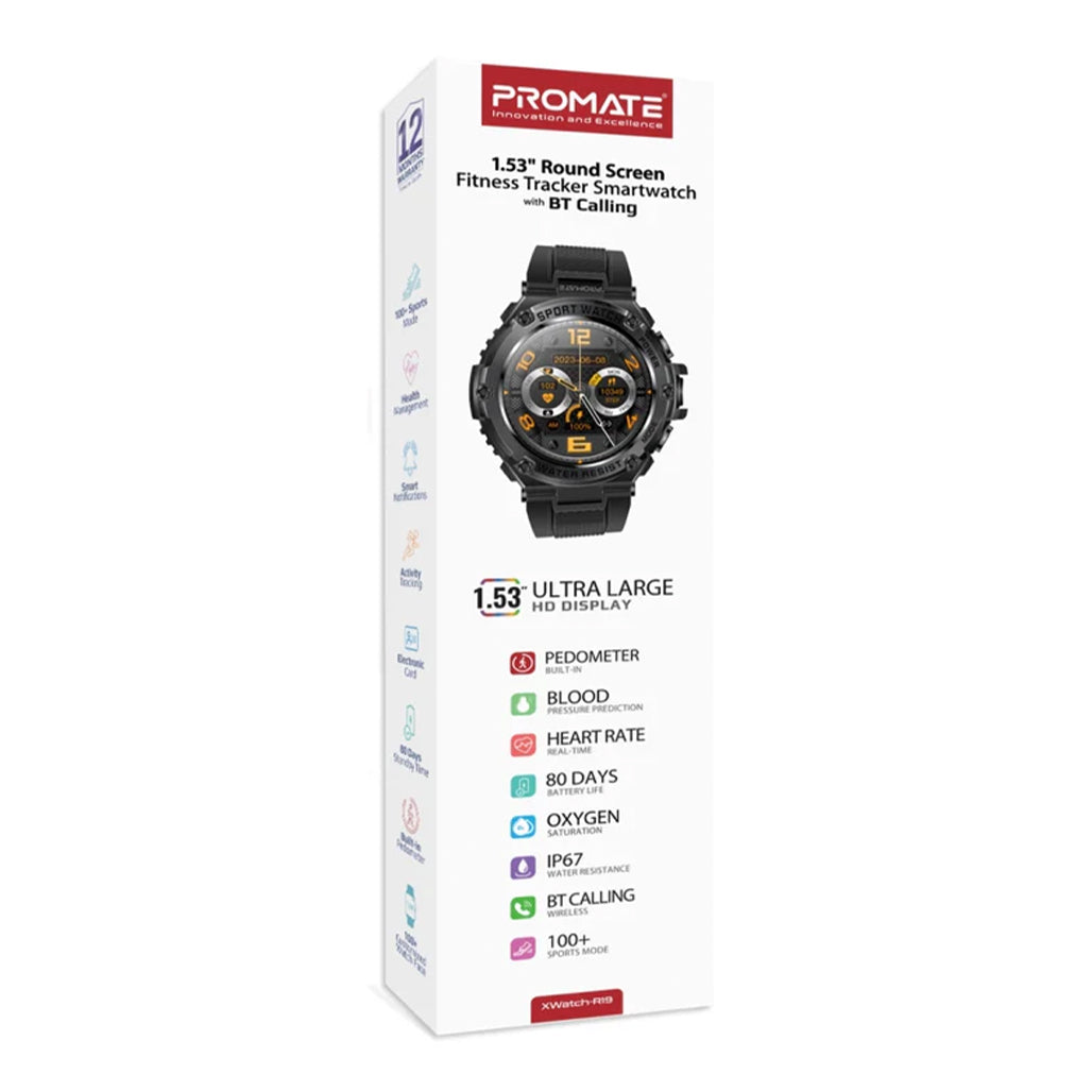 A Photo Of Promate XWatch-R19 Fitness Tracker Smartwatch