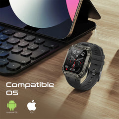 A Photo Of Promate XWatch-S19 Fitness Smartwatch with Bluetooth Calling - Black