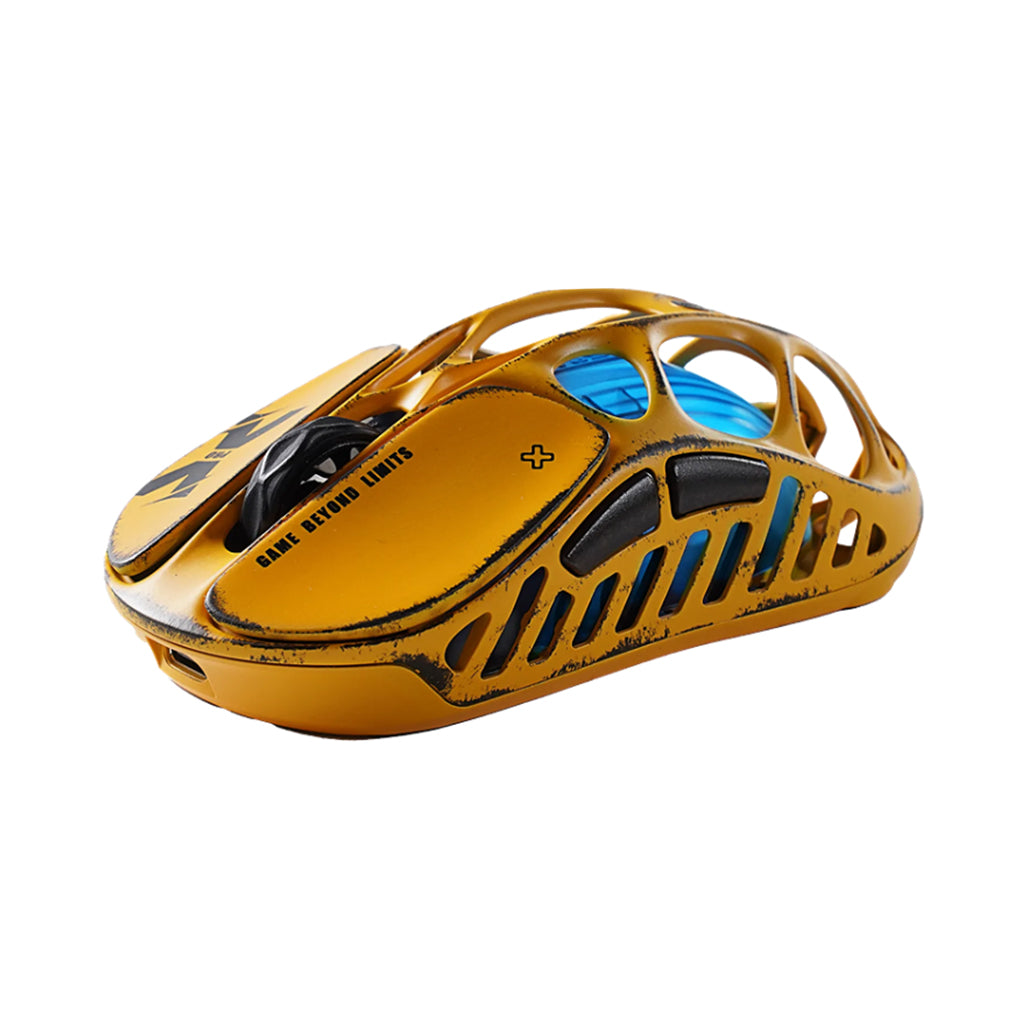 A Photo Of GravaStar Mercury X Wireless Gaming Mouse – Battle Worn Yellow