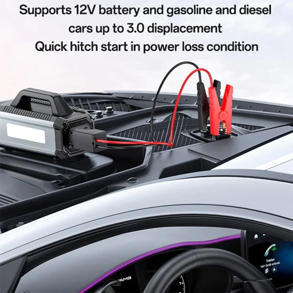 A Photo Of YESIDO 5-in-1 Portable Car Jump Starter 10000mAh