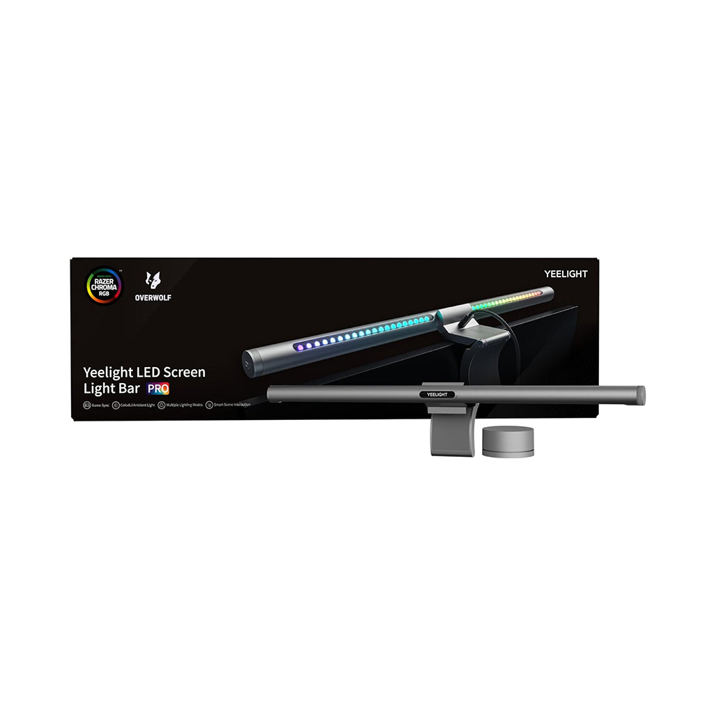 A Photo Of Yeelight Monitor Light Bar Pro with Razer Chroma RGB – RGB Backlight Sync for Gaming & Workstations