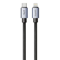 A Photo Of Blupebble PowerFlow PD 27W USB-C to Lightning Charge & Sync Braided Cable