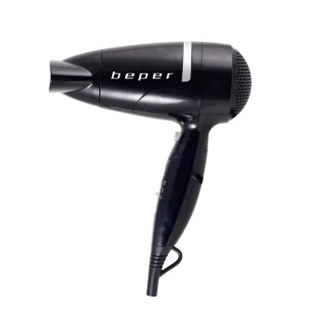 A Photo Of Beper Compact Hair Dryer 1600W with Cool Shot, Concentrator Nozzle ; Non-Slip Handle Model 40.978