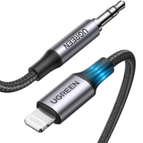 Ugreen 70509 Lightning To 3.5 Male Adaptor Cable Black 1M