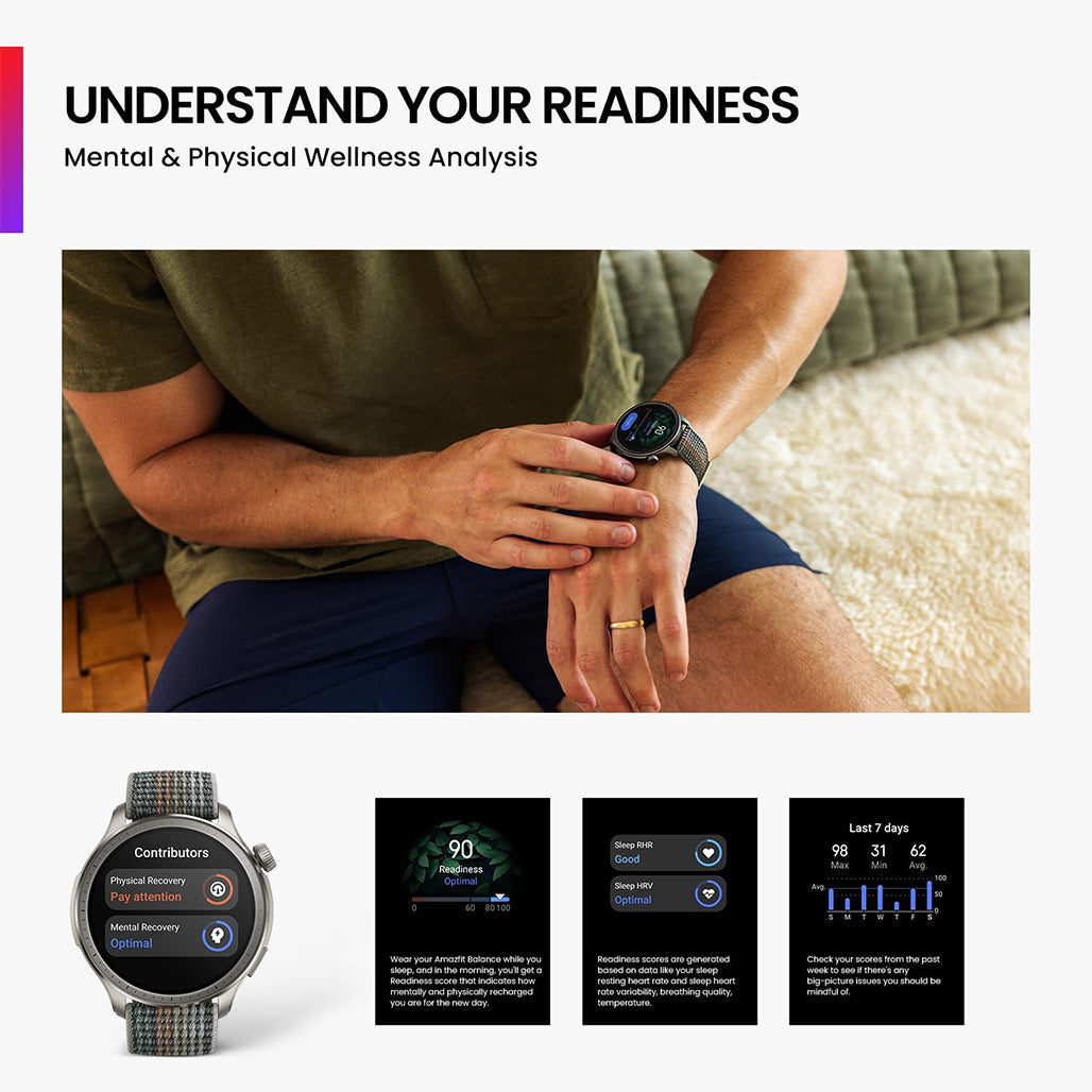 A Photo Of Amazfit Balance Black - The Ultimate Fitness Smart Watch