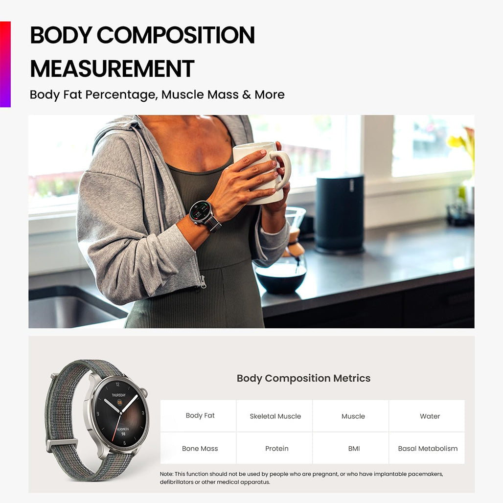 A Photo Of Amazfit Balance Black - The Ultimate Fitness Smart Watch