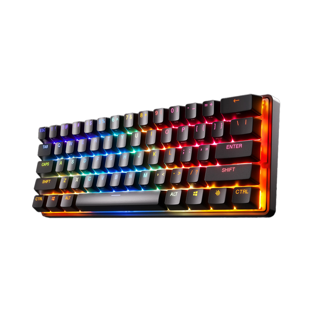 A Photo Of SteelSeries Apex Pro Mini Wireless - Compact Gaming Keyboard with Adjustable OmniPoint Switches