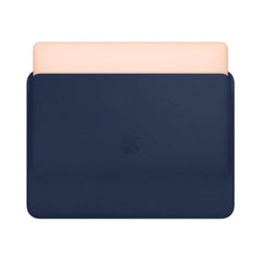 A Photo Of Apple Leather Sleeve for Apple Macbook Air or Pro 13-inch - Midnight Blue