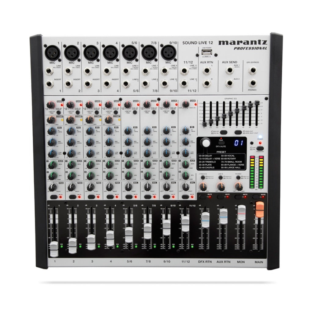 A Photo Of Marantz Sound Live 12 12-Channel / 2-Bus Tabletop Mixer
