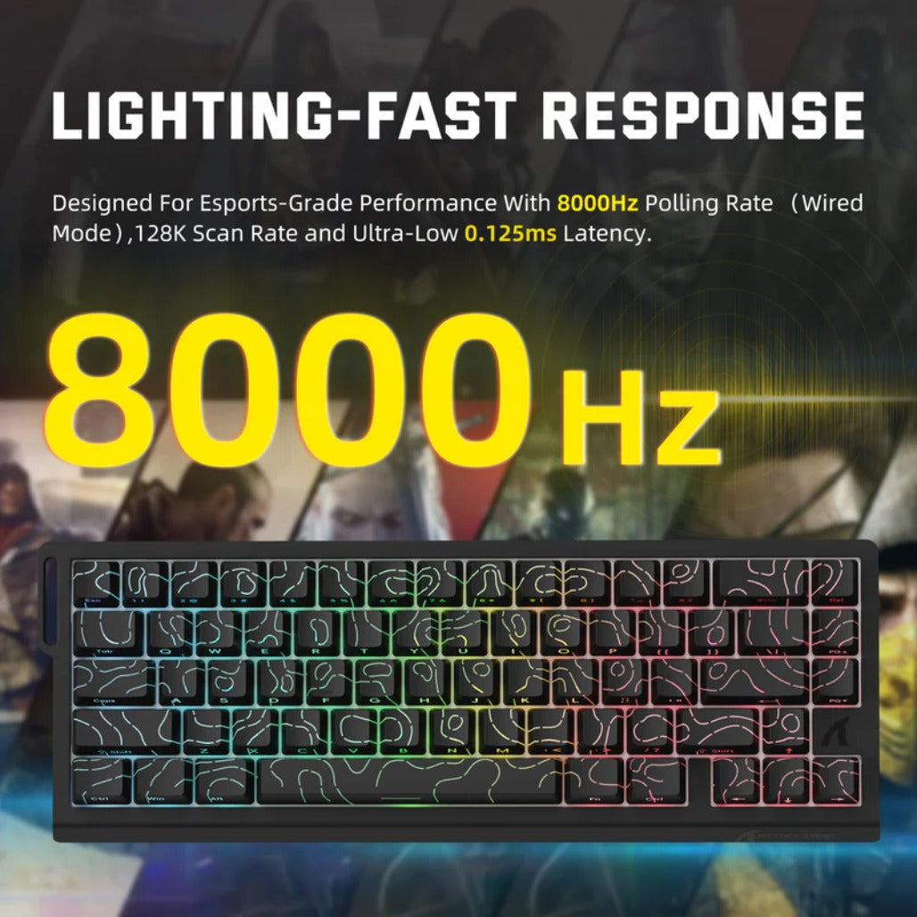 A Photo Of Attack Shark X68 Pro HE - Wireless Mechanical Gaming Keyboard
