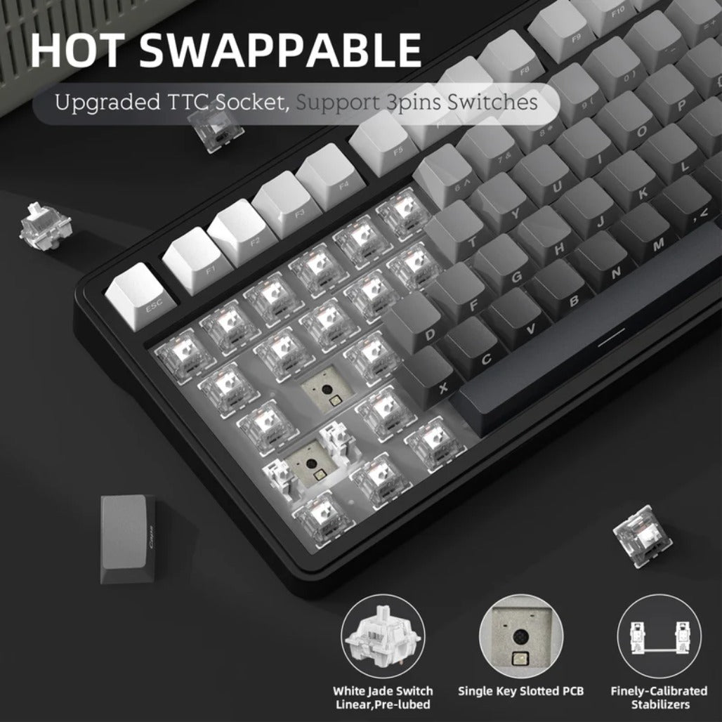 A Photo Of Attack Shark X85 - Wireless Mechanical Gaming Keyboard