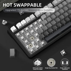 A Photo Of Attack Shark X85 - Wireless Mechanical Gaming Keyboard
