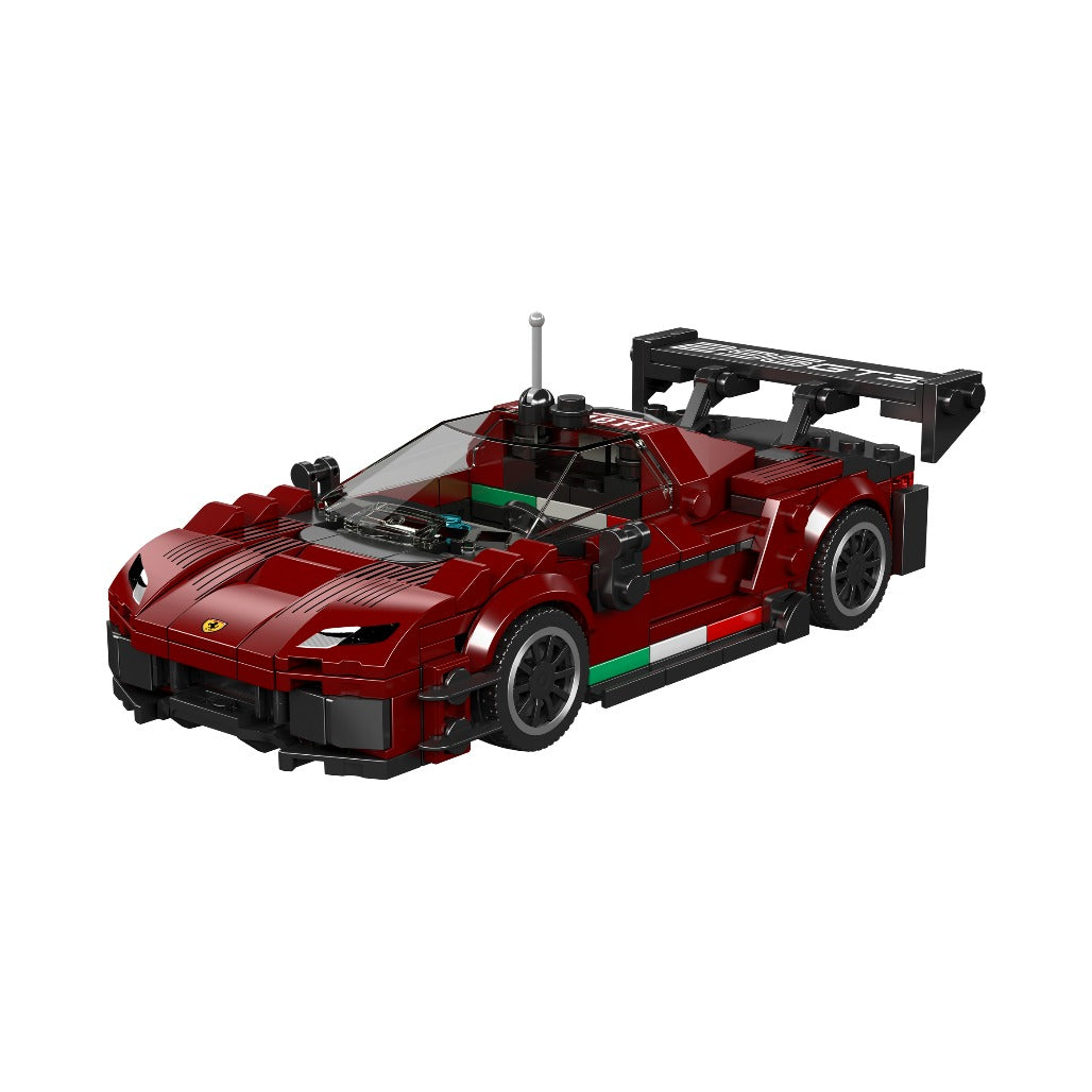 A Photo Of Mould King Ferrari 296 GT3 Supercar Model Building Toy Set - 416 Pieces - 27087