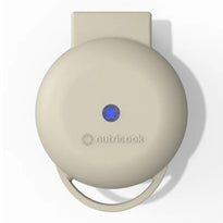 Nutricook Mini Waffle Maker 350-400W, Healthy Ceramic Coating, Quick Heat - Beige - NC-WM100BG