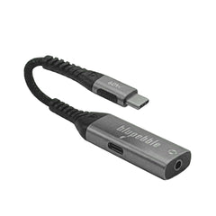 A Photo Of Blupebble USB-C to USB-C & 3.5mm AUX Adapter