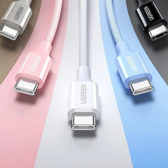 A Photo Of Ugreen USB-C to USB-C 60W Braided Fast Charging Cable